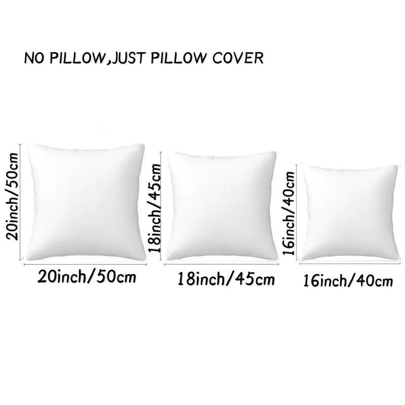Brown Starfish Pillow Cover – Ivory Coastal Pattern, 16"x16", 18"x18"