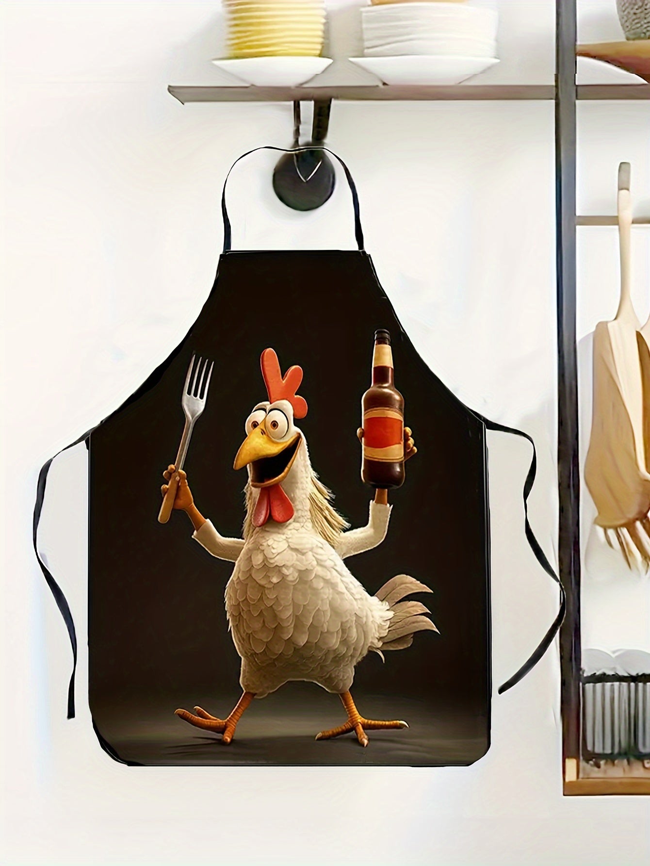 Rooster Chef Graphic Apron – Adjustable, (23.62" x 31.5")