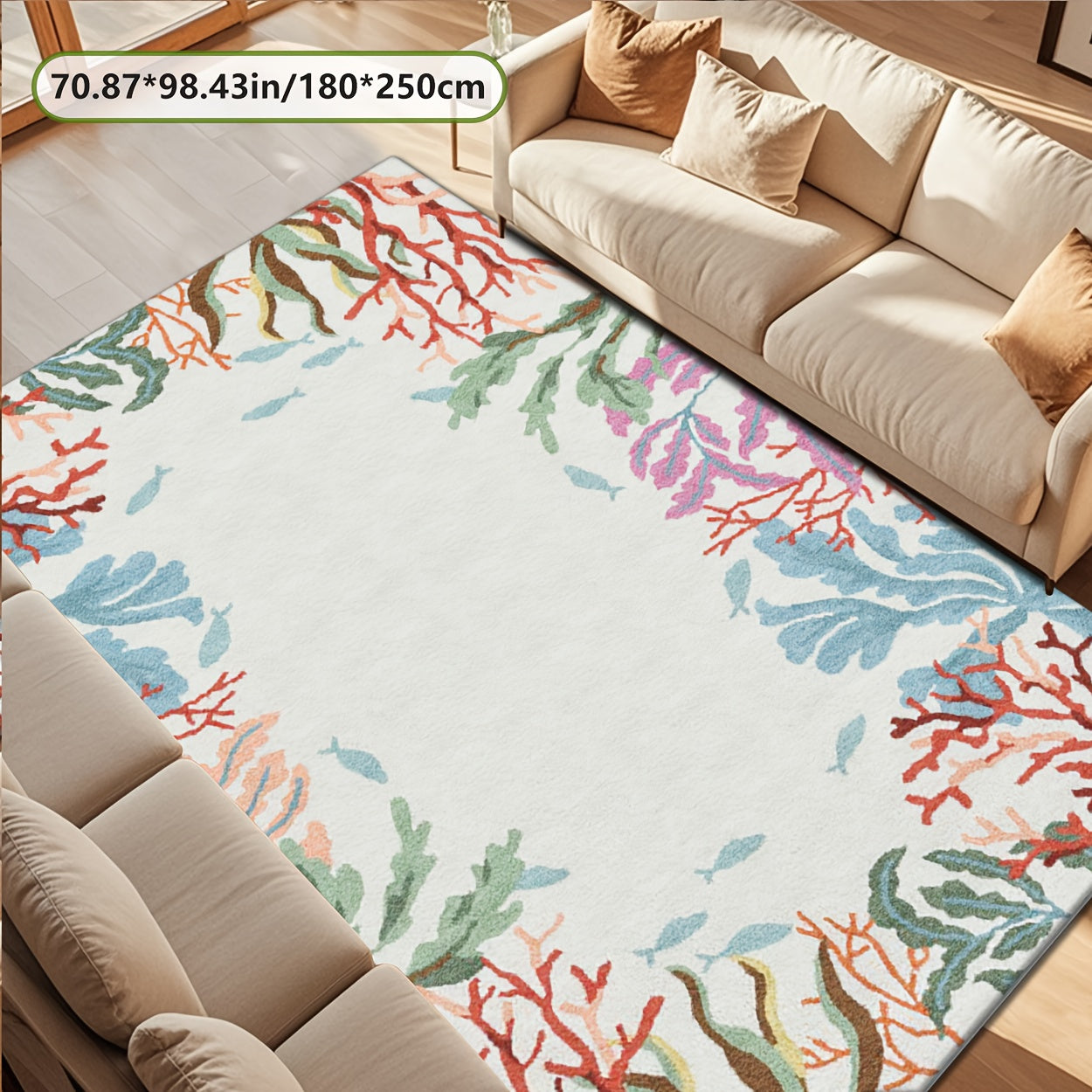 Ocean Coral Reef Area Rug