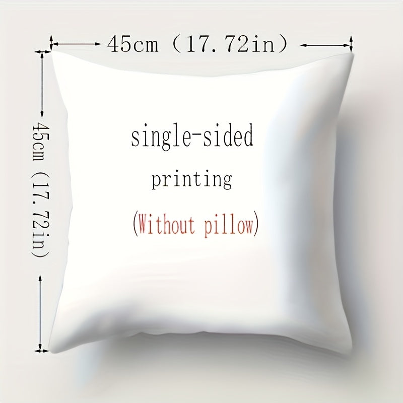 Winter Gnome Pillow Cover – Lantern Scene, 18"x18"