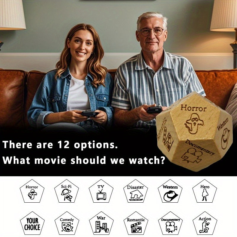 Couples Decision Dice Set – 3-Piece Fun Activity Game with 12 Options
