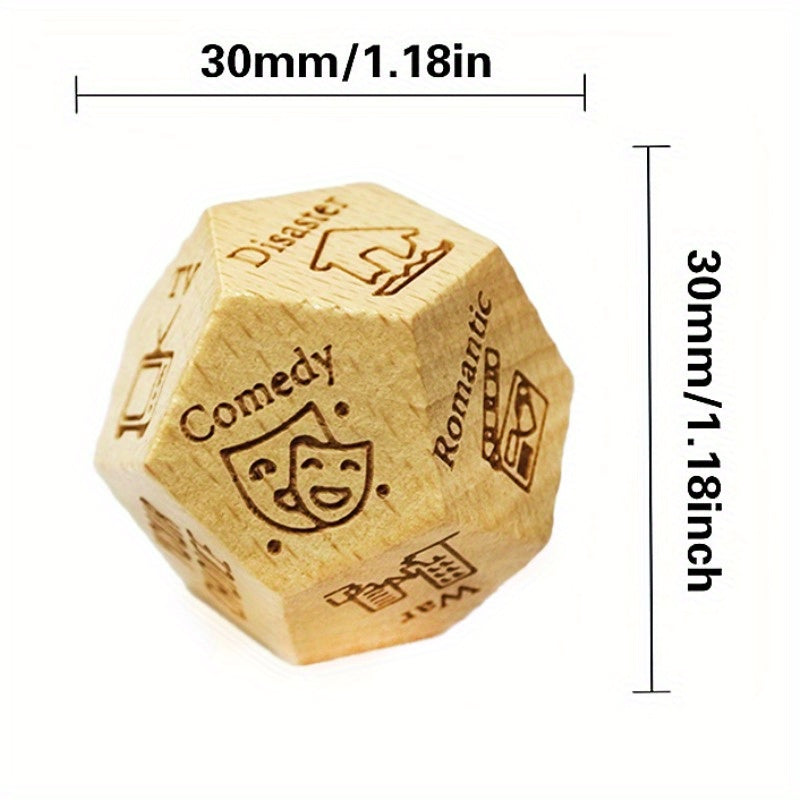 Couples Decision Dice Set – 3-Piece Fun Activity Game with 12 Options