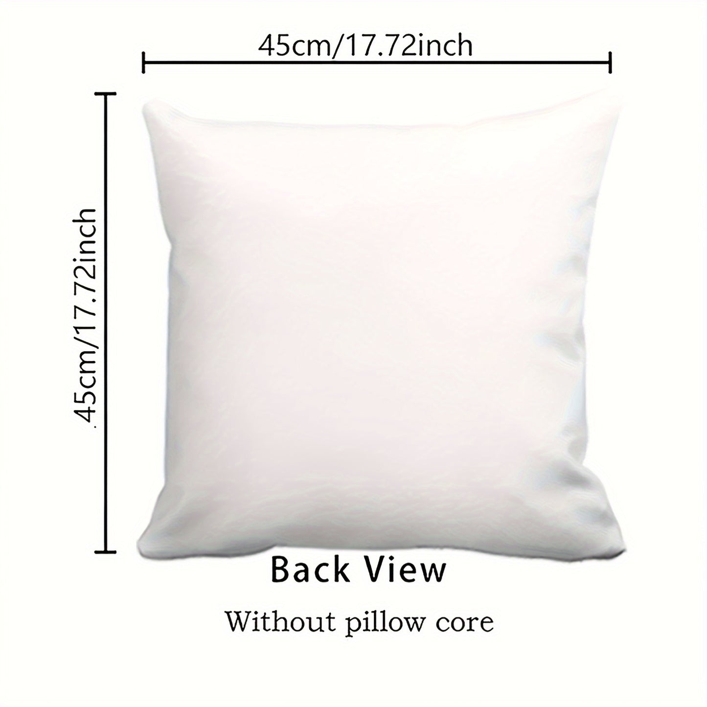 Coastal Seashell Pillow Cover – Underwater Botanical Scene, 18"x18"