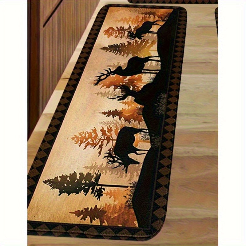 Beer & Deer Kitchen Mats – Non-Slip, 1.5'x2' / 2'x2.5' / 1.5'x4'