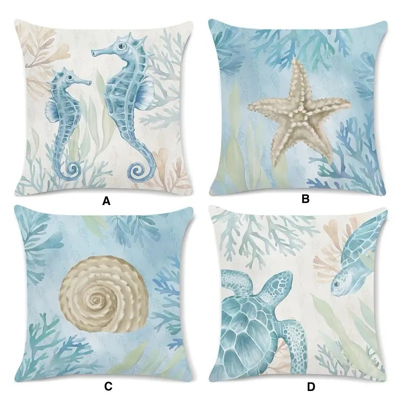 Blue Sea Life Pattern
