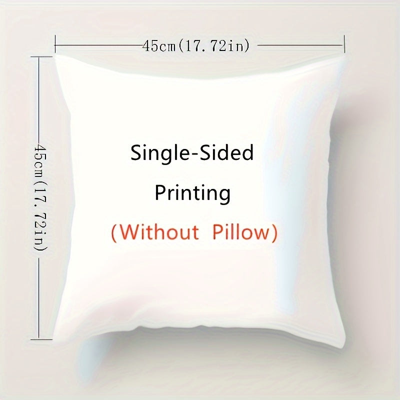 Striped Lighthouse Pillow Cover – Sun Rays and Sailing Ships, 18"x18"