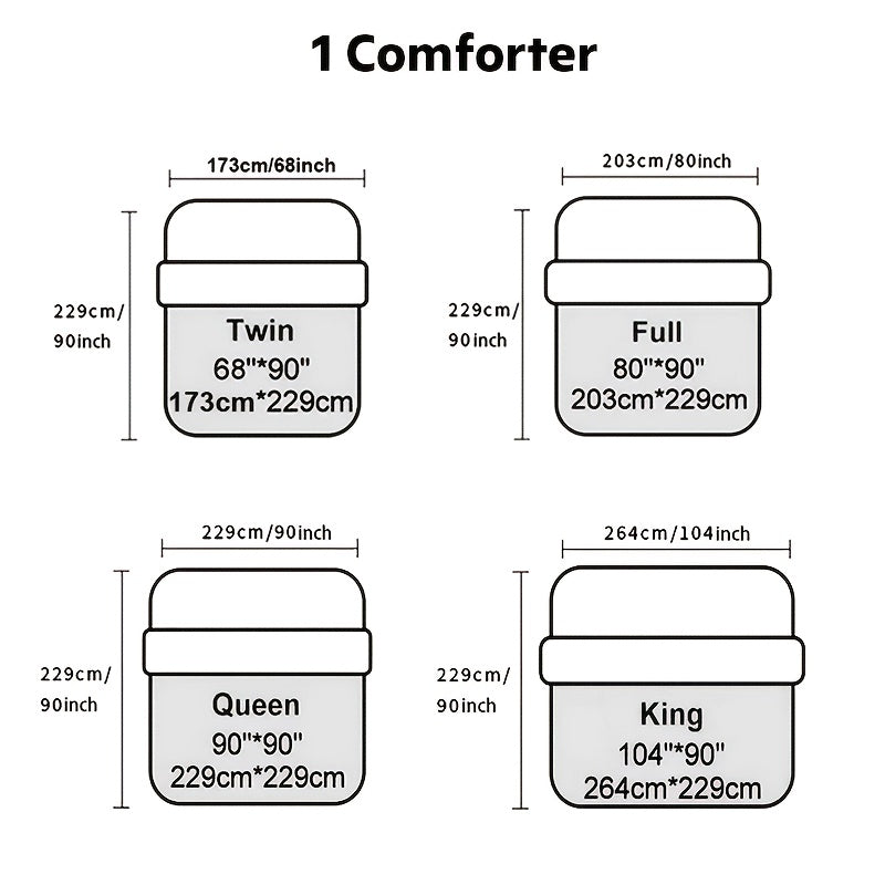 Gray Luxury Comforter – King Size (90.16"x103.94")