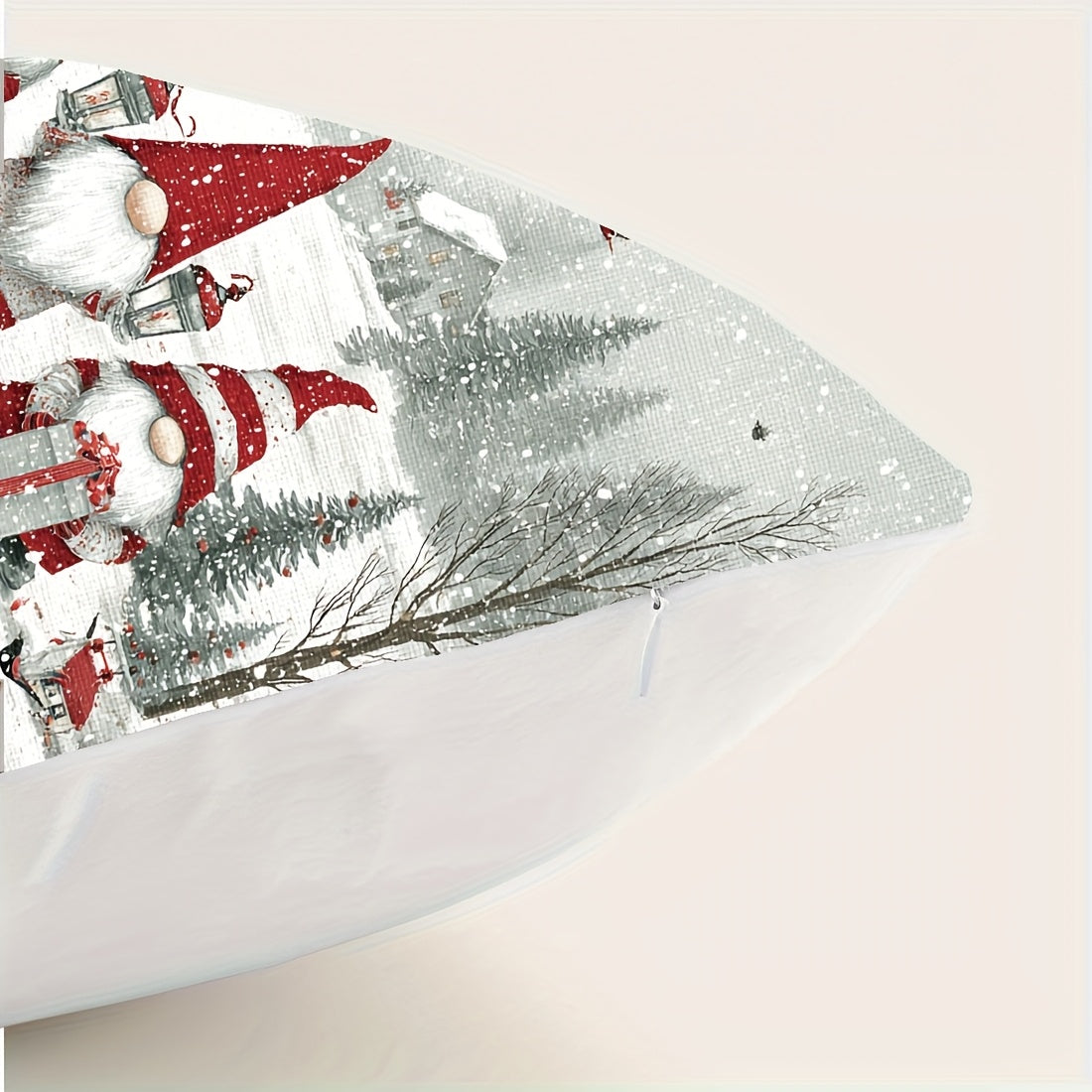 Christmas Winter Gnome Pillow Covers – 18x18" Festive Farmhouse Décor