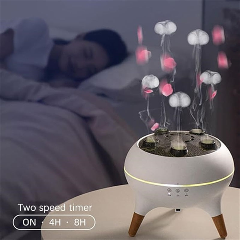Dynamic Jellyfish Aromatherapy Diffuser – Voice Activated with Remote Control