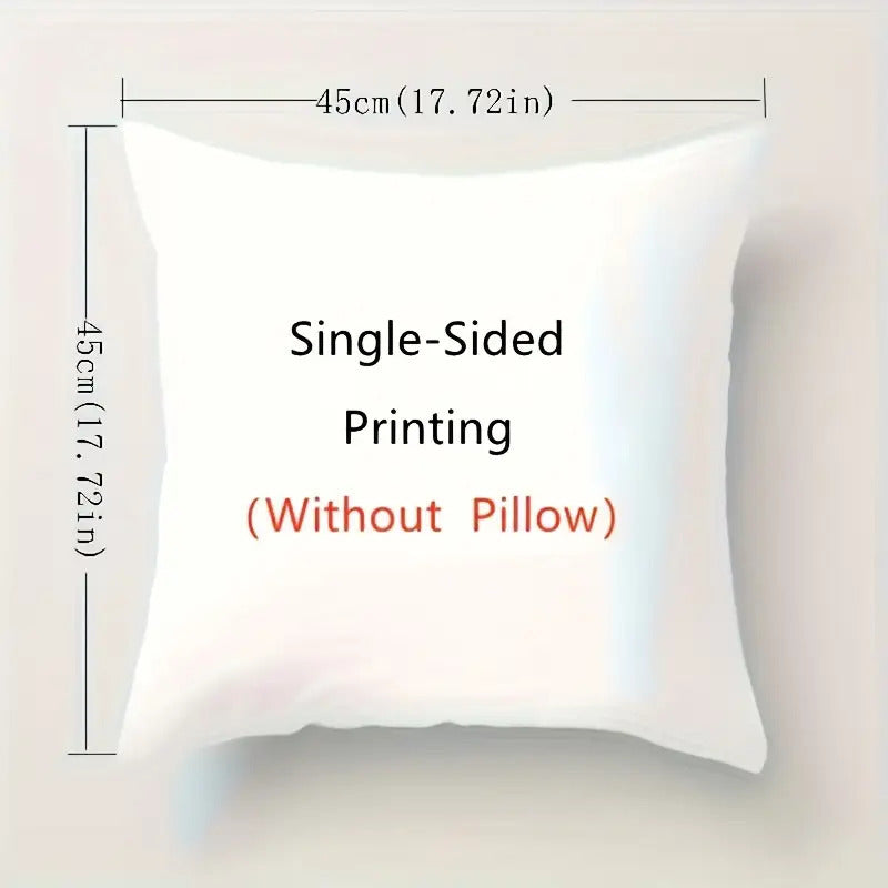 Gnome Pillow Cover – Sledding Gnome, 18"x18"