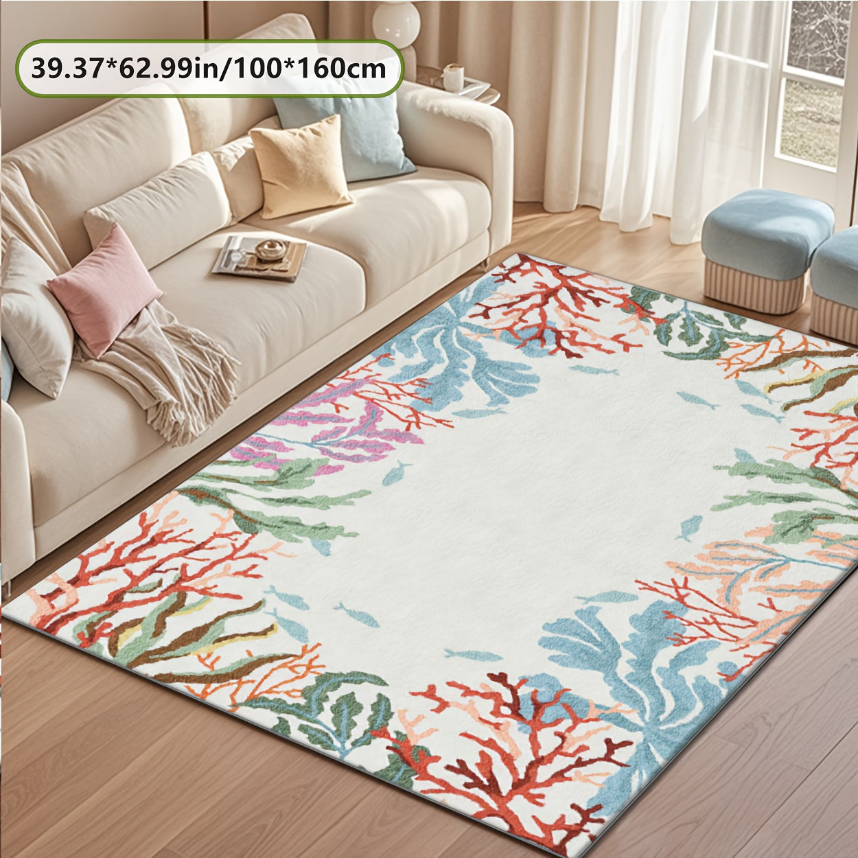 Ocean Coral Reef Area Rug