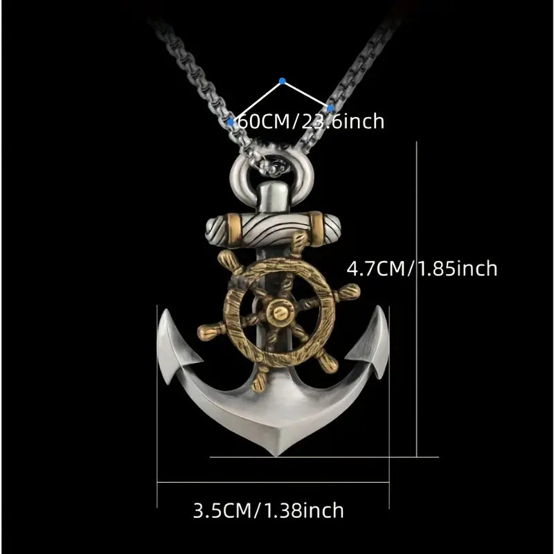 Vintage Anchor Necklace