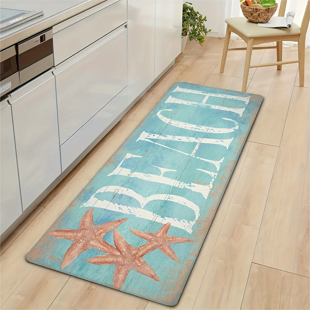 Blue Starfish Kitchen & Home Mats – Anti-Skid & Absorbent, 1.5'x2.5' / 1.5'x4'
