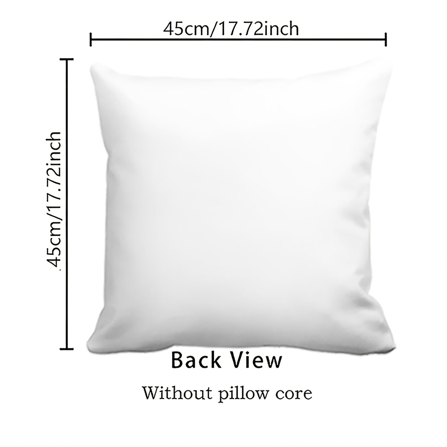 Blue & Silver Christmas Pillow Cover – Fireplace Scene, 18"x18"