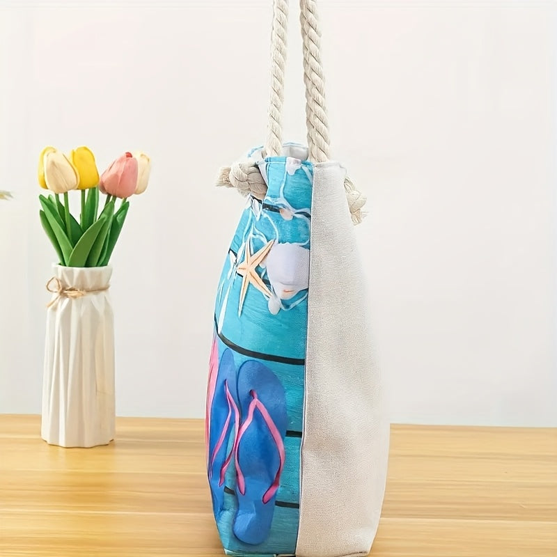 Flip Flops and Starfish Tote