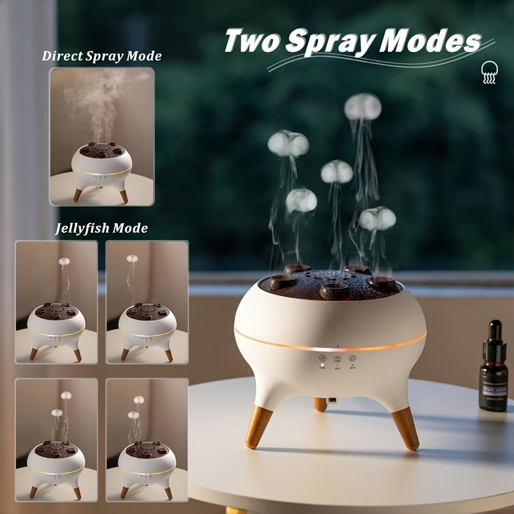 Dynamic Jellyfish Aromatherapy Diffuser – Voice Activated with Remote Control