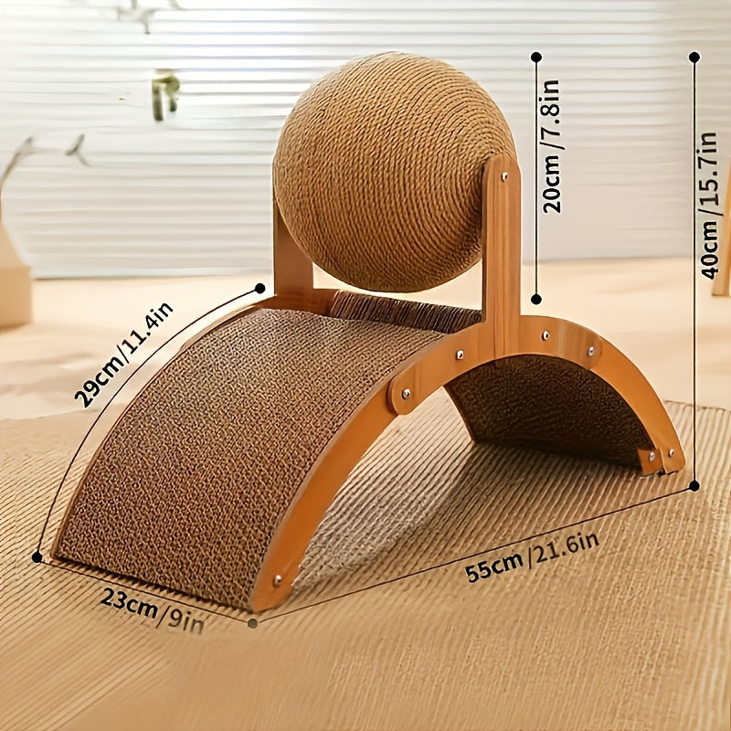 Ferris Wheel 2-in-1 Cat Scratcher with Ball Toy