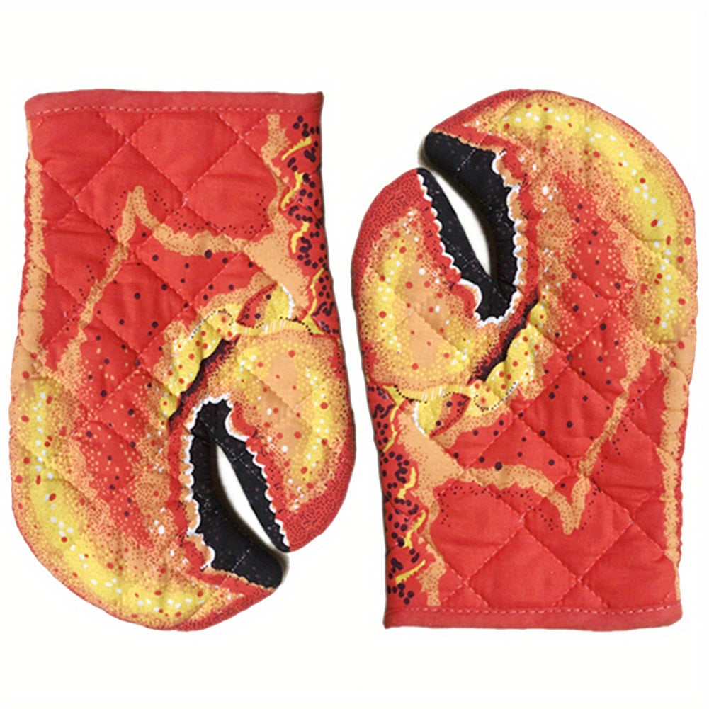 Lobster Claw Oven Mitts 2-Pack – 500°F Heat Resistant Gloves