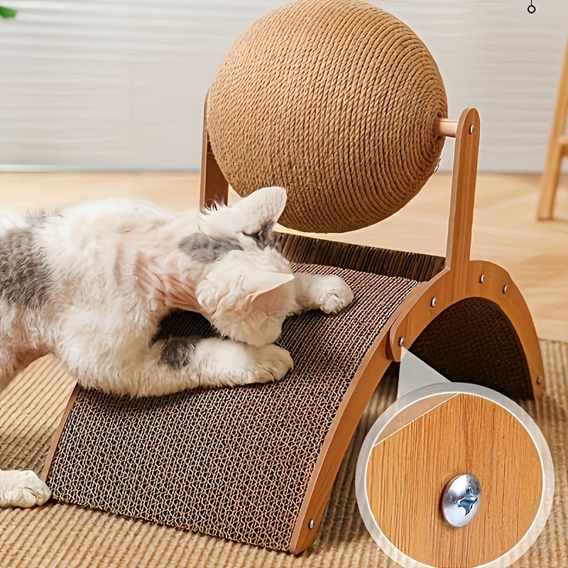 Ferris Wheel 2-in-1 Cat Scratcher with Ball Toy