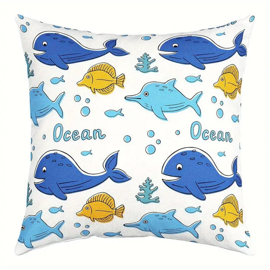 Blue Whale Kids Pillow Case
