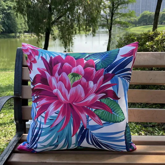Outdoor Waterproof Pink Flower Pattern