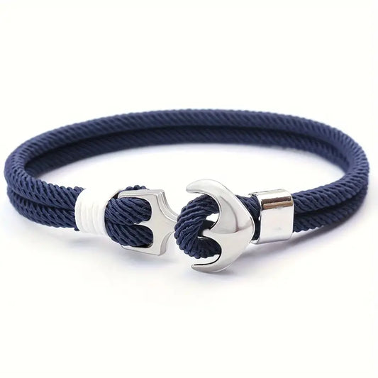 Navy Boat Anchor Bracelet