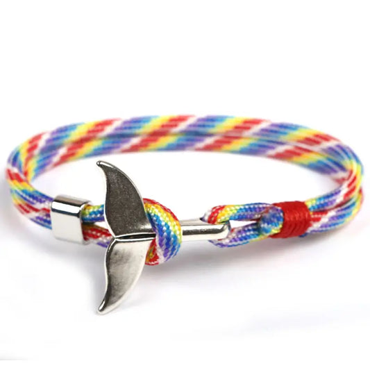 Whale Tail Rainbow Bracelet