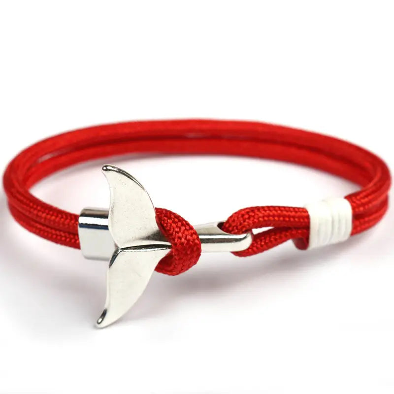 Red Whale Tail Bracelet