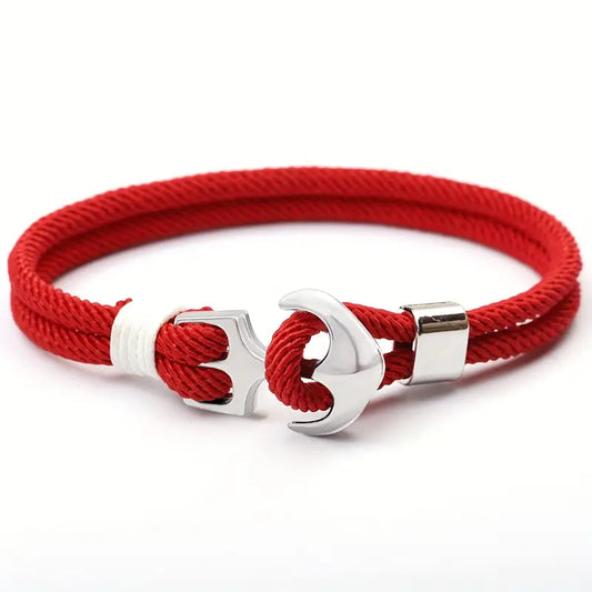 Red Rope Anchor Bracelet