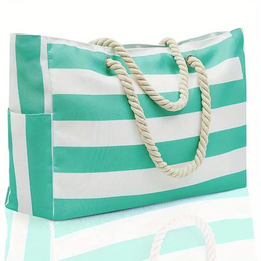 Tropical Green Travel Beach Bag