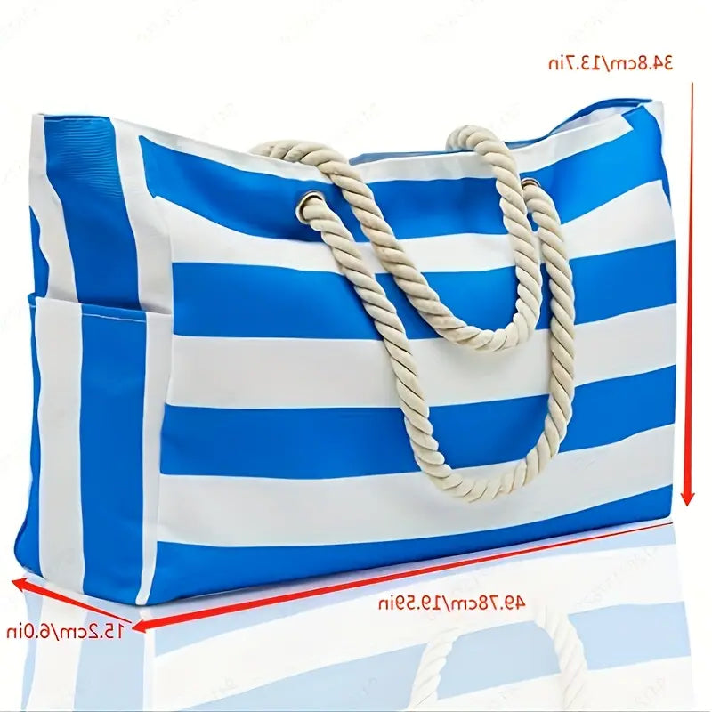 Blue Travel Beach Bag