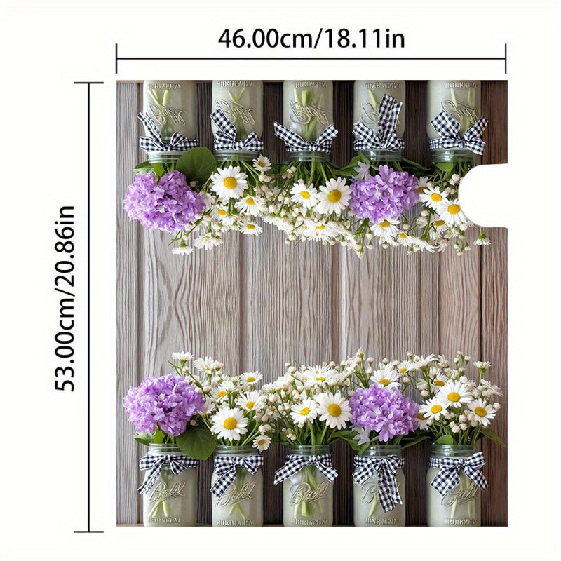 Spring Garden Flowers Mailbox Cover – Adjustable Buckle, 18"x21"