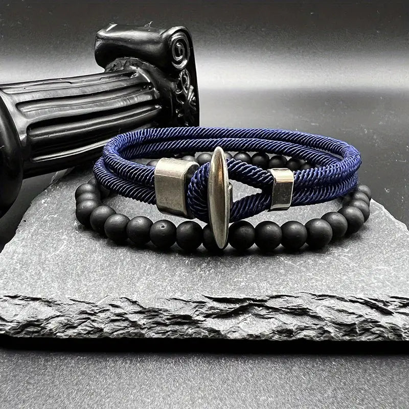 Blue Rope Bracelet