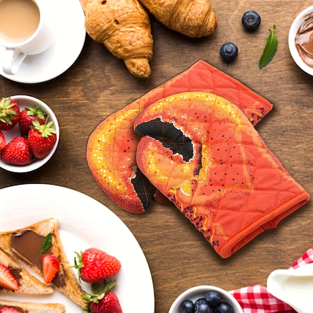 Lobster Claw Oven Mitts 2-Pack – 500°F Heat Resistant Gloves