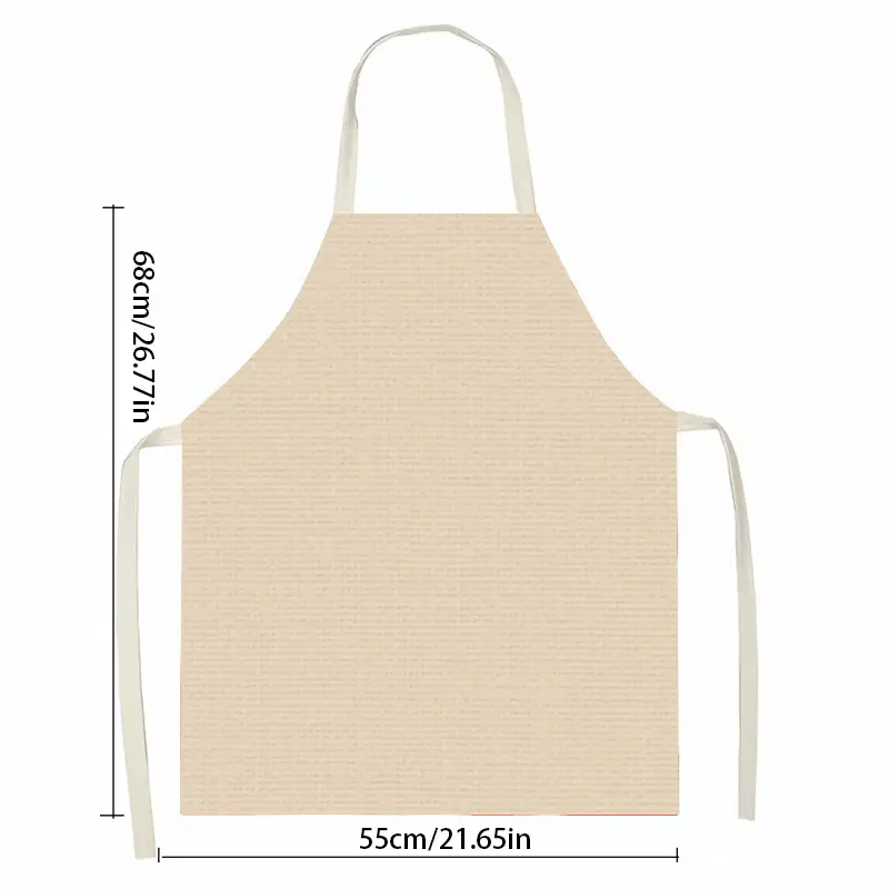 Turquoise Oceanic Coastal Apron – Heavy-Duty Linen, (21.65" x 26.77")