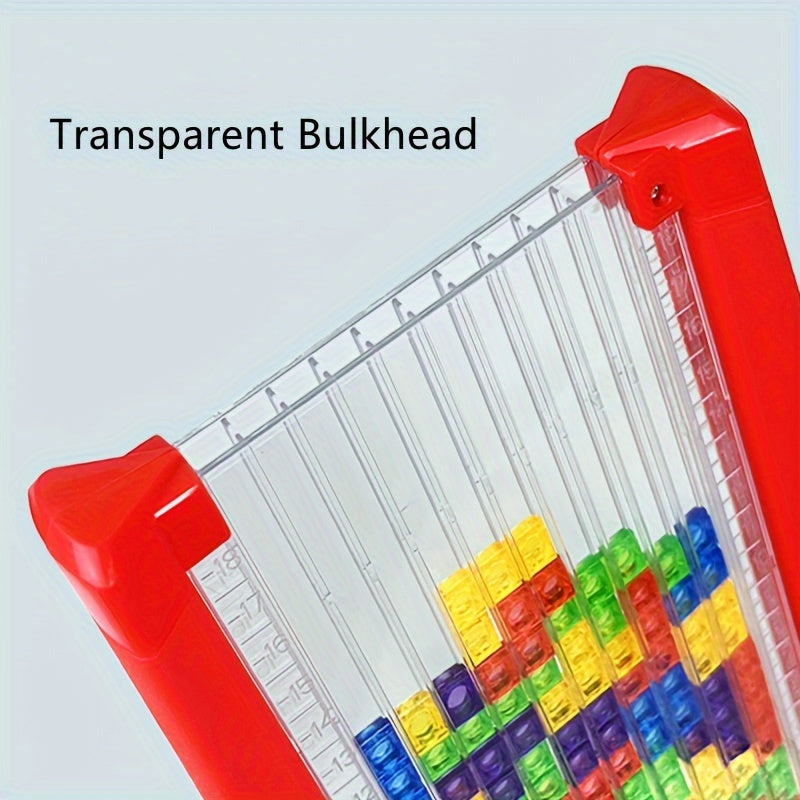 3D Puzzle Building Blocks – Educational Stacking Game, Red/Yellow, Ages 8+