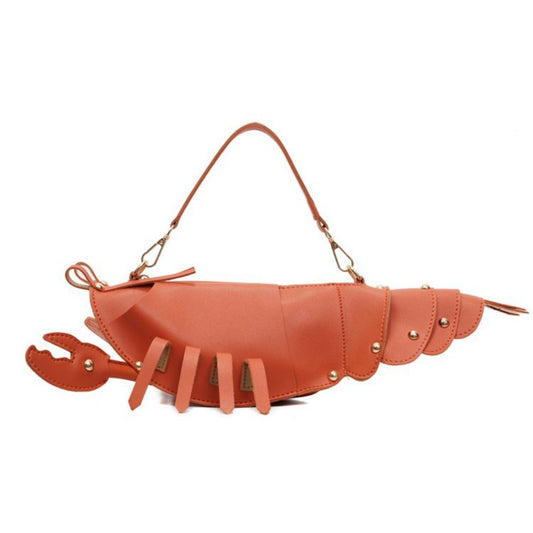Women’s Lobster-Shaped Crossbody Bag – Playful Handbag with Detachable Strap