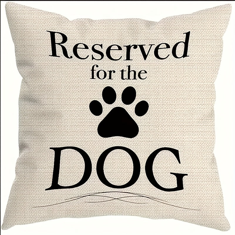 Whimsical Dog-Themed Pillow Covers – Linen Cushion Cases, 18x18"