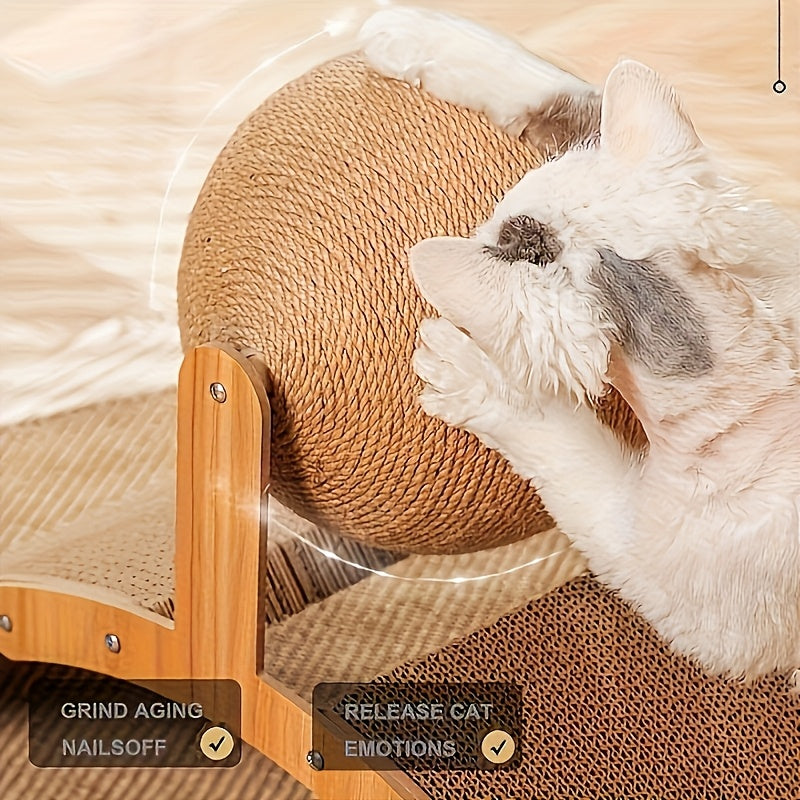 Ferris Wheel 2-in-1 Cat Scratcher with Ball Toy
