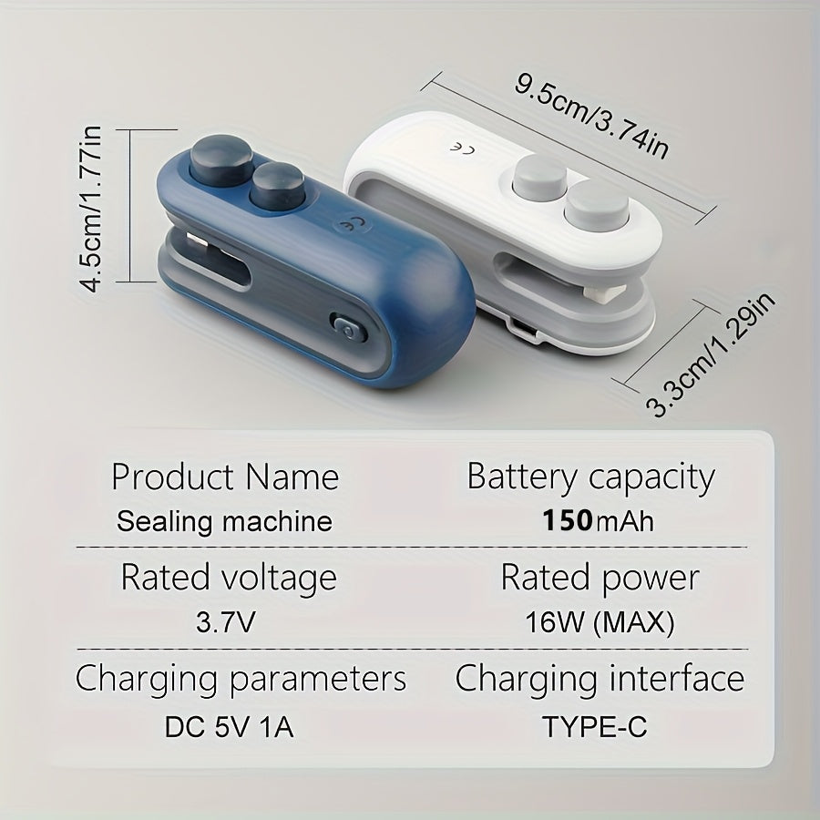 Portable Vacuum Sealer – Compact Rechargeable Food Sealer, Home & Travel