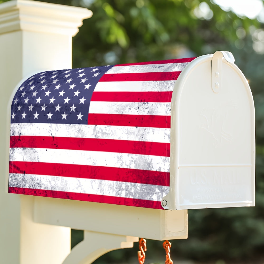 American Flag Mailbox Cover – Adjustable Buckle, 18" x 21"
