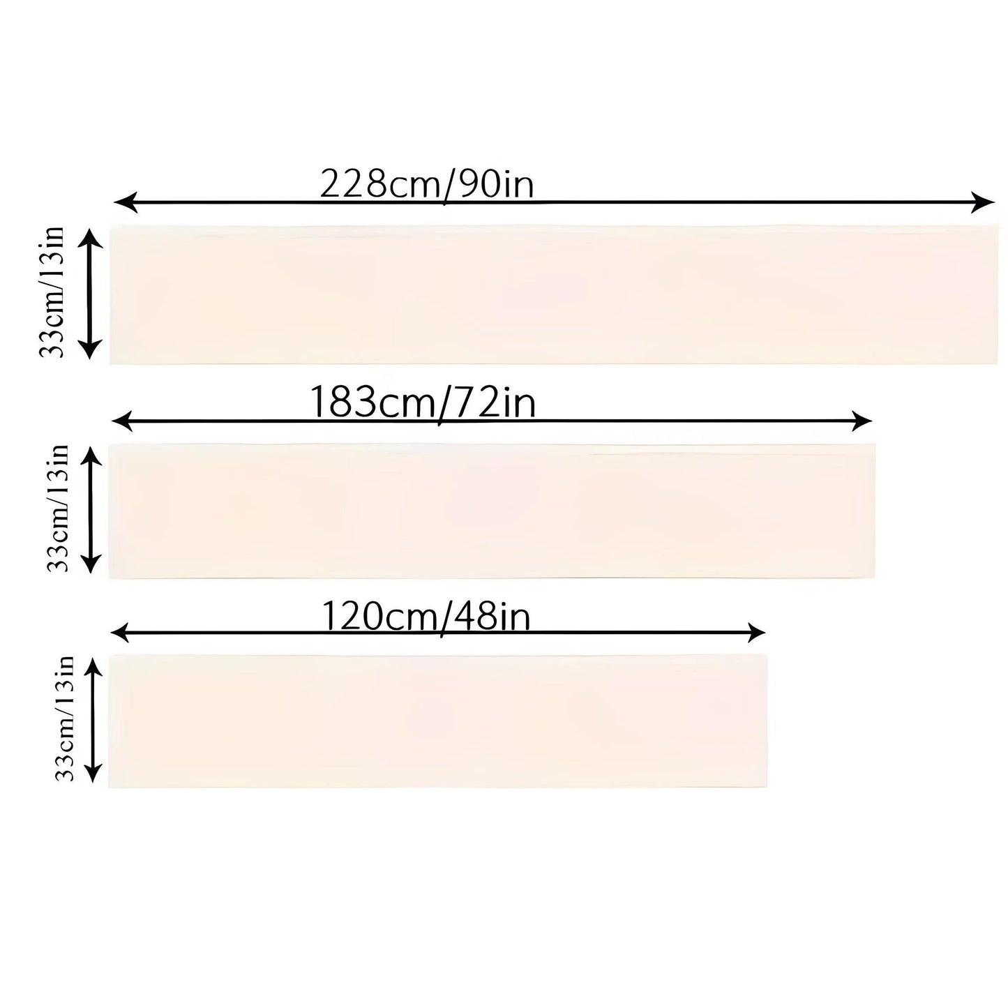 Bunny Tail Easter Table Runner – Pointed End, 13" x 90"