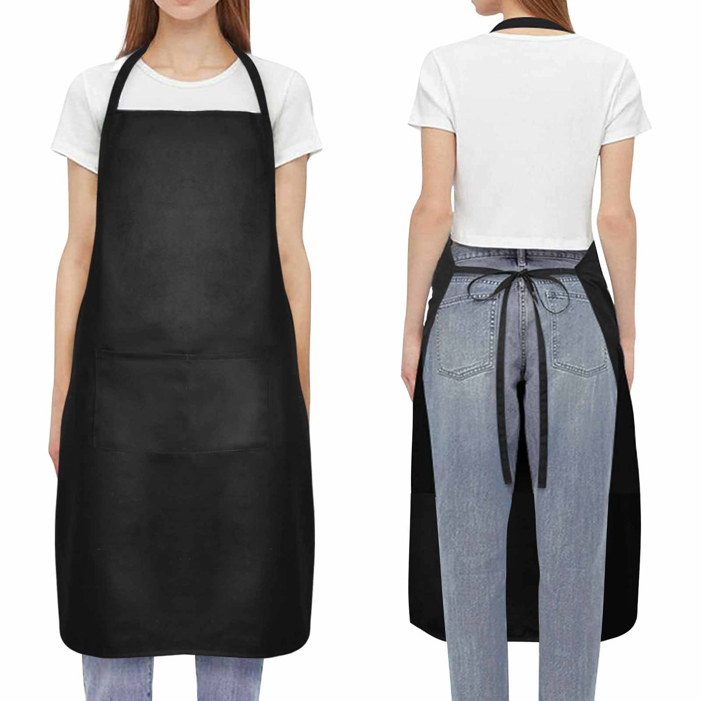 “I Bake Because Punching People Is Frowned Upon” Apron – Waterproof Unisex Kitchen & Baking Apron with Pockets, (27.6"x33")