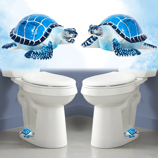 2-Piece Sea Turtle Toilet Bolt Caps