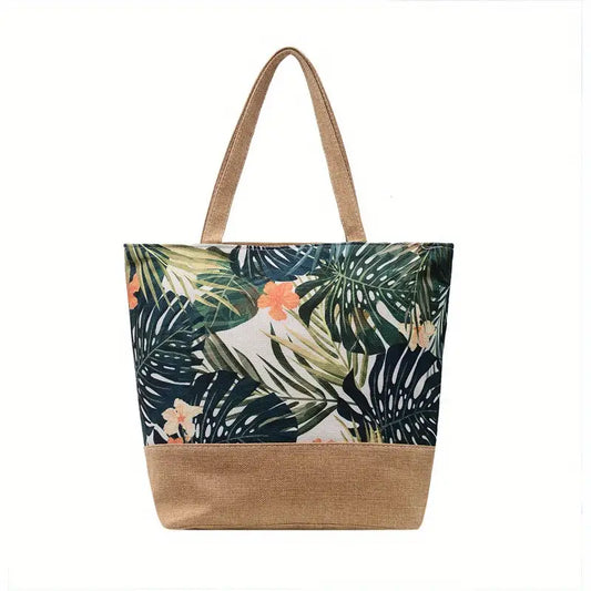 Dark Tropic Pattern Tote Bag