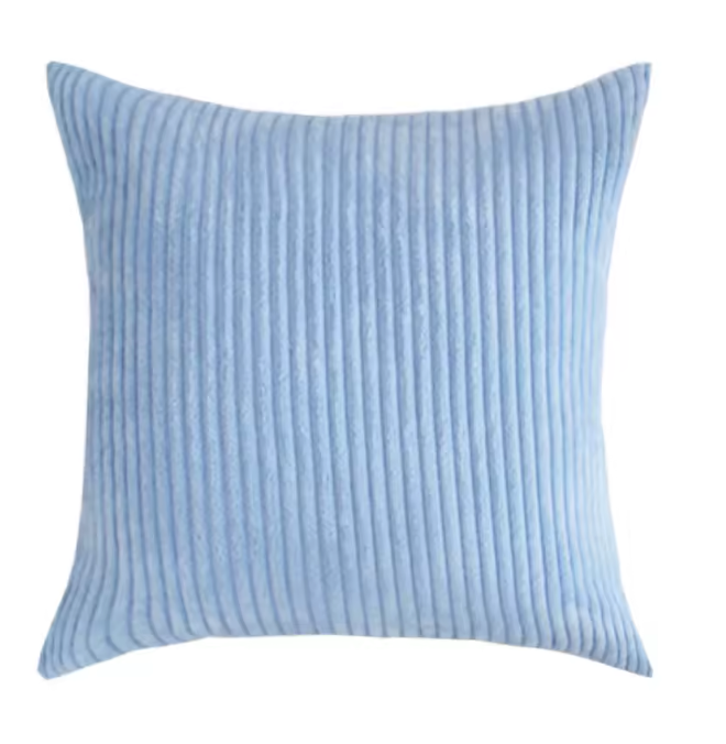 Striped Supersoft Corduroy Pillow Cover – Individual Colors or 3-Piece Set, 18"x18"