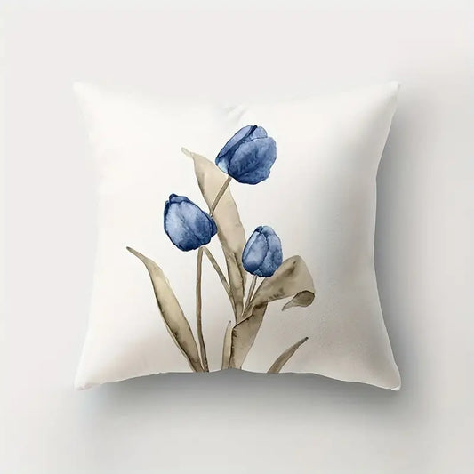 Blue Painting Tulips