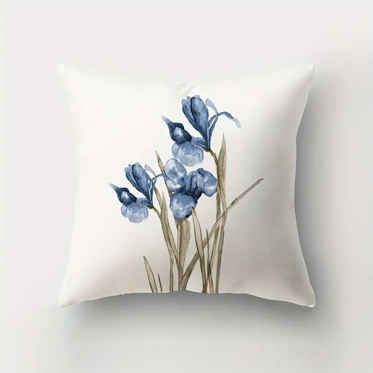 Blue Painting Flowers