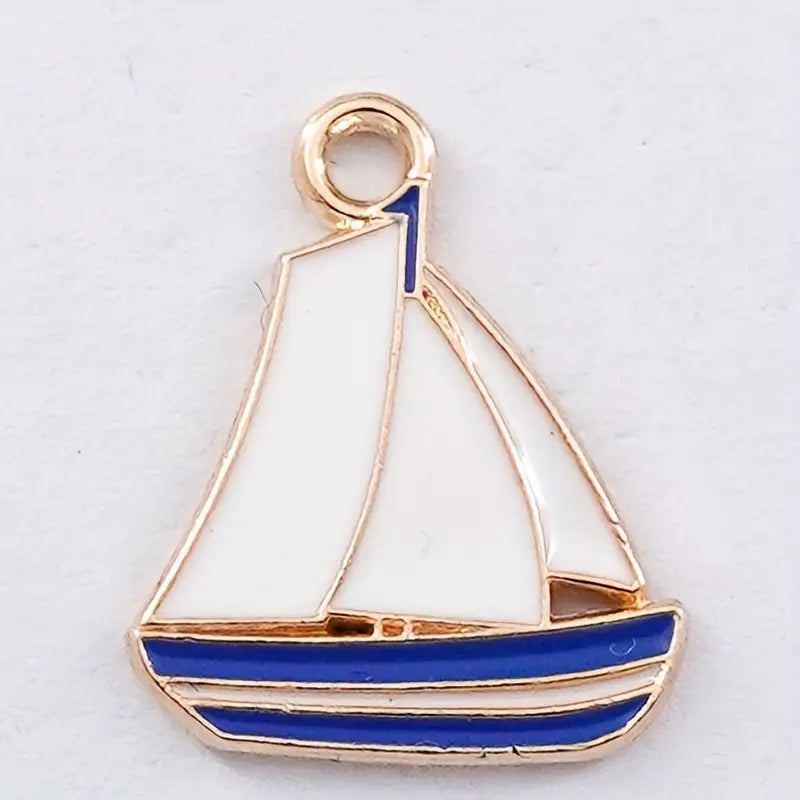 Blue Sailboat Pendant