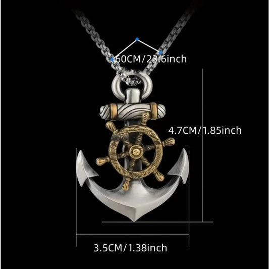 Vintage Anchor Necklace